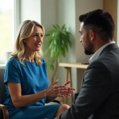 Person reflecting on their own part in a relationship pattern
